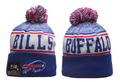 Buffalo Bills Pom Pom Cuffed Knit Beanie