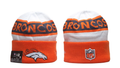 Denver Broncos Pom Pom Cuffed Knit Beanie