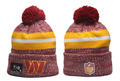 Washington Commanders Pom Pom Cuffed Knit Beanie