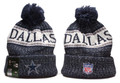 Dallas Cowboys Pom Pom Cuffed Knit Beanie