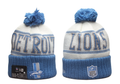 Detroit Lions Pom Pom Cuffed Knit Beanie