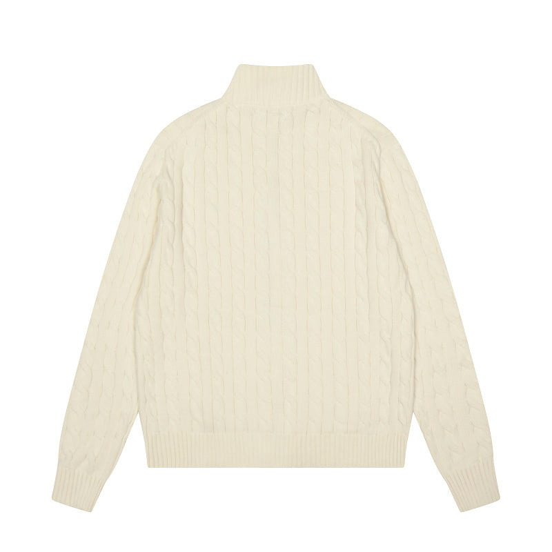 LFC16  New high quality men's and women's spring and autumn collared sweaters, sweater base clothes